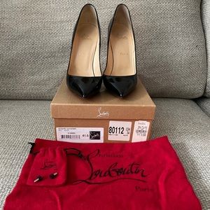 Christian Louboutin Black Patent So Kate 120 Heels